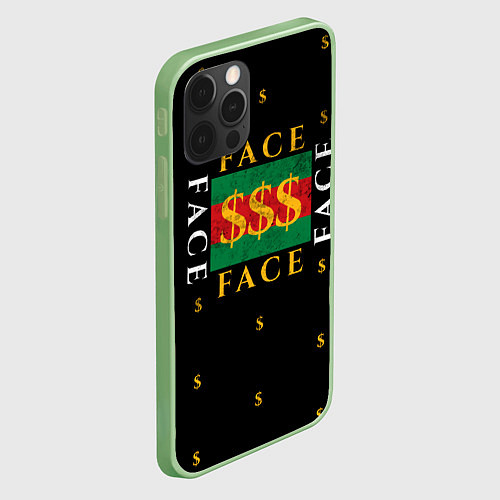 Чехол iPhone 12 Pro Max FACE GG Style / 3D-Салатовый – фото 2