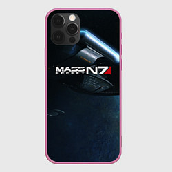 Чехол для iPhone 12 Pro Max Mass Effect N7, цвет: 3D-малиновый