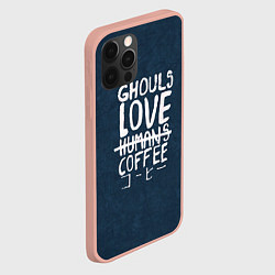 Чехол для iPhone 12 Pro Max Ghouls Love Coffee, цвет: 3D-светло-розовый — фото 2