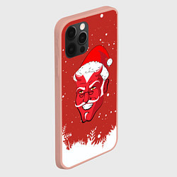 Чехол для iPhone 12 Pro Max Сатана Санта, цвет: 3D-светло-розовый — фото 2