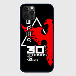 Чехол для iPhone 12 Pro Max 30 Seconds to Mars, цвет: 3D-черный