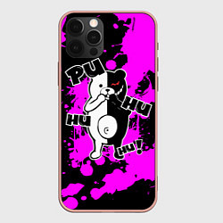 Чехол для iPhone 12 Pro Max MONOKUMA Puhuhuhu, цвет: 3D-светло-розовый