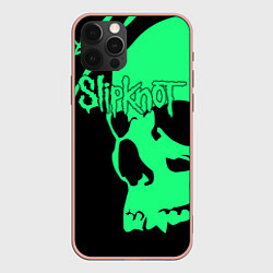 Чехол для iPhone 12 Pro Max Slipknot: Acid Skull, цвет: 3D-светло-розовый