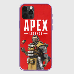 Чехол для iPhone 12 Pro Max Apex Legends: Red Caustic, цвет: 3D-сиреневый