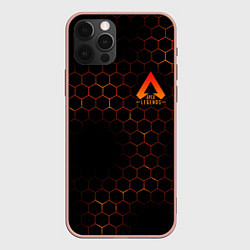 Чехол для iPhone 12 Pro Max Apex Legends: Orange Carbon, цвет: 3D-светло-розовый