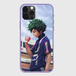 Чехол для iPhone 12 Pro Max My Hero Academia сжимает кулак, цвет: 3D-сиреневый