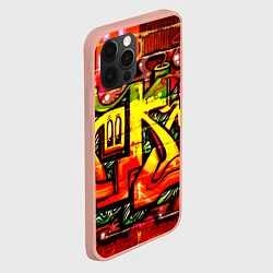 Чехол для iPhone 12 Pro Max Red Graffiti, цвет: 3D-светло-розовый — фото 2