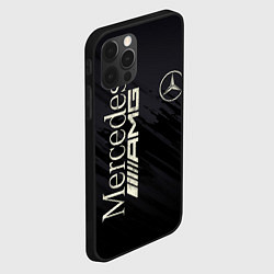 Чехол для iPhone 12 Pro Max Mercedes AMG: Black Edition, цвет: 3D-черный — фото 2