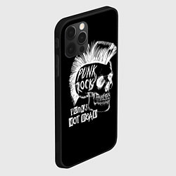 Чехол для iPhone 12 Pro Max Панки не умирают, цвет: 3D-черный — фото 2
