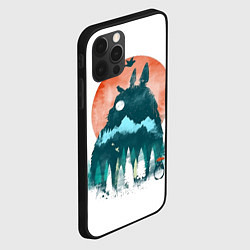 Чехол для iPhone 12 Pro Max Лесной Тоторо, цвет: 3D-черный — фото 2