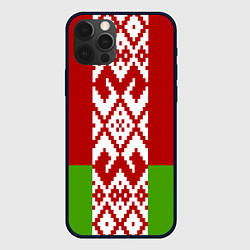 Чехол для iPhone 12 Pro Max Беларусь флаг, цвет: 3D-черный