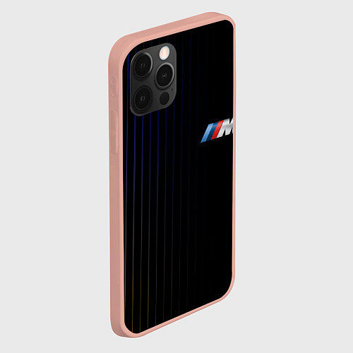 Чехол iPhone 12 Pro Max BMW / 3D-Светло-розовый – фото 2