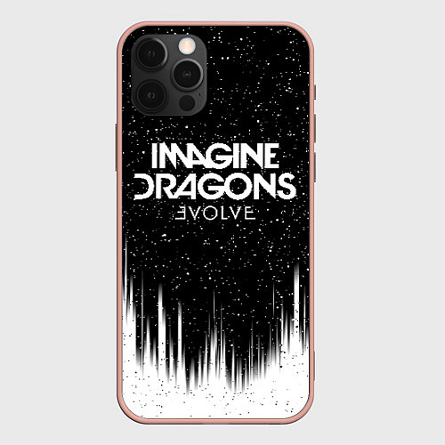 Чехол iPhone 12 Pro Max IMAGINE DRAGONS / 3D-Светло-розовый – фото 1