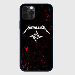 Чехол для iPhone 12 Pro Max METALLICA, цвет: 3D-черный