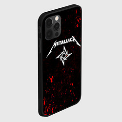 Чехол для iPhone 12 Pro Max METALLICA, цвет: 3D-черный — фото 2