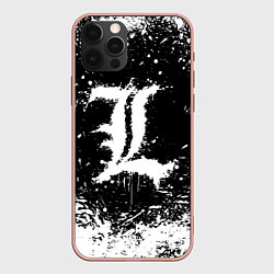 Чехол для iPhone 12 Pro Max L letter кляксы, цвет: 3D-светло-розовый