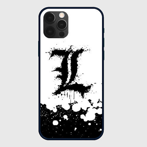 Чехол iPhone 12 Pro Max L letter snow / 3D-Черный – фото 1