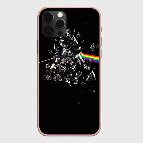 Чехол iPhone 12 Pro Max PINK FLOYD / 3D-Светло-розовый – фото 1