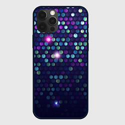 Чехол для iPhone 12 Pro Max Блестки диско, цвет: 3D-черный