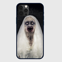 Чехол для iPhone 12 Pro Max Страшный призрак, цвет: 3D-черный