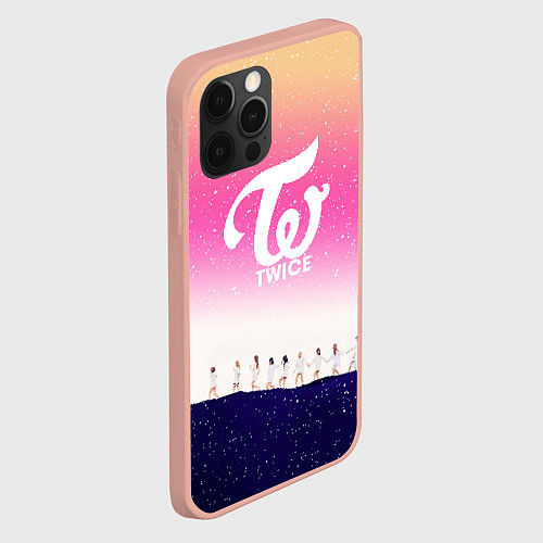 Чехол iPhone 12 Pro Max TWICE / 3D-Светло-розовый – фото 2