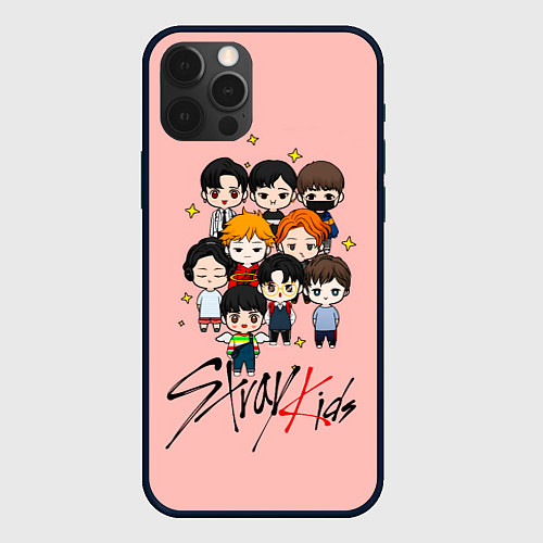 Чехол iPhone 12 Pro Max Stray Kids / 3D-Черный – фото 1