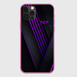 Чехол для iPhone 12 Pro Max Mass Effect N7, цвет: 3D-малиновый