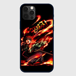 Чехол для iPhone 12 Pro Max Demon Slayer, цвет: 3D-черный