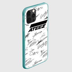 Чехол для iPhone 12 Pro Max ATEEZ АВТОГРАФЫ, цвет: 3D-мятный — фото 2