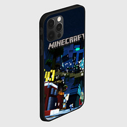 Чехол для iPhone 12 Pro Max MINECRAFT, цвет: 3D-черный — фото 2