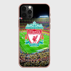 Чехол для iPhone 12 Pro Max FC Liverpool, цвет: 3D-светло-розовый