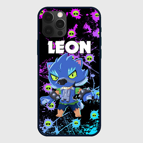 Чехол iPhone 12 Pro Max BRAWL STARS ОБОРОТЕНЬ LEON / 3D-Черный – фото 1