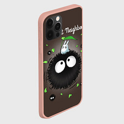 Чехол для iPhone 12 Pro Max My Neighbor Totoro, цвет: 3D-светло-розовый — фото 2