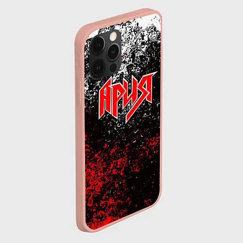 Чехол iPhone 12 Pro Max АРИЯ / 3D-Светло-розовый – фото 2