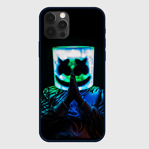 Чехол iPhone 12 Pro Max Marshmello / 3D-Черный – фото 1