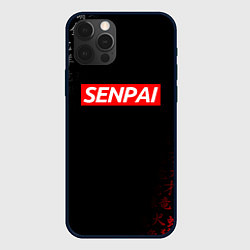 Чехол для iPhone 12 Pro Max СЕМПАЙ - SENPAI, цвет: 3D-черный