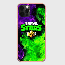 Чехол для iPhone 12 Pro Max BRAWL STARS, цвет: 3D-светло-розовый