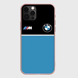 Чехол для iPhone 12 Pro Max BMW БМВ, цвет: 3D-светло-розовый