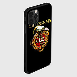 Чехол для iPhone 12 Pro Max Whitesnake, цвет: 3D-черный — фото 2