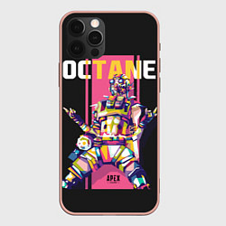 Чехол для iPhone 12 Pro Max Apex Legends Octane, цвет: 3D-светло-розовый
