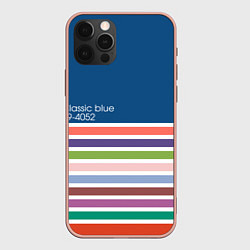 Чехол для iPhone 12 Pro Max Pantone цвет года с 2012 по 2020 гг, цвет: 3D-светло-розовый