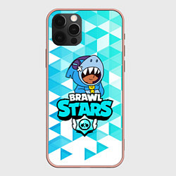 Чехол для iPhone 12 Pro Max BRAWL STARS LEON SHARK, цвет: 3D-светло-розовый