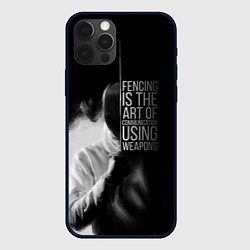 Чехол для iPhone 12 Pro Max Fencing is the art, цвет: 3D-черный