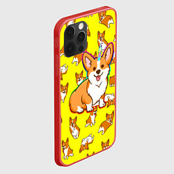 Чехол для iPhone 12 Pro Max Corgi, цвет: 3D-красный — фото 2