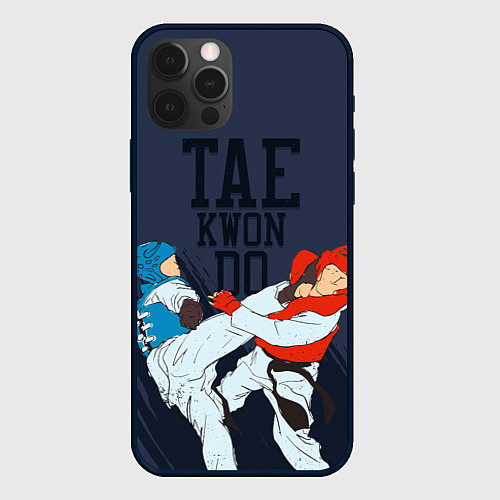 Чехол iPhone 12 Pro Max Taekwondo / 3D-Черный – фото 1