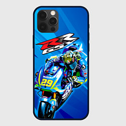 Чехол для iPhone 12 Pro Max Suzuki MotoGP, цвет: 3D-черный