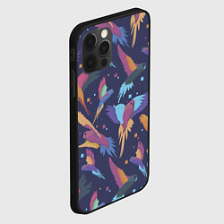 Чехол для iPhone 12 Pro Max Райские попугаи, цвет: 3D-черный — фото 2