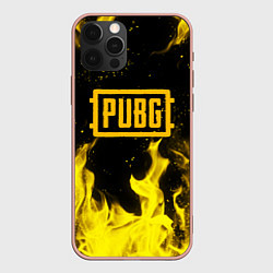 Чехол для iPhone 12 Pro Max PUBG, цвет: 3D-светло-розовый