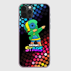 Чехол для iPhone 12 Pro Max Brawl Stars Leon, Dab, цвет: 3D-серый