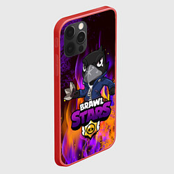 Чехол для iPhone 12 Pro Max Brawl Stars CROW, цвет: 3D-красный — фото 2